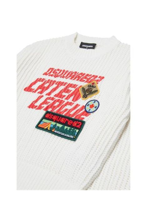 Pull con applicazioni DSQUARED2 JUNIOR | DQ3243 D0AGRDQ100